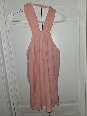 Heyson Peach Pink Gauze Tank Dress